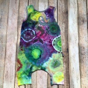 Rags to Raches Tie Dye Mermaid Romper